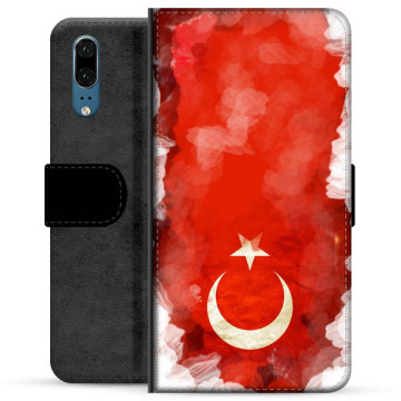 Huawei P20 Premium Plånboksfodral - Turkisk Flagga