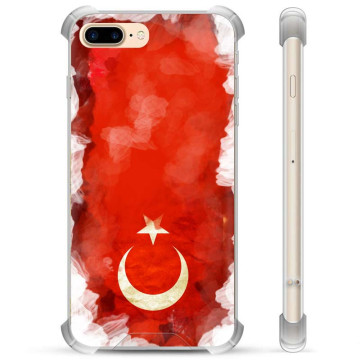 iPhone 7 Plus / iPhone 8 Plus Hybridskal - Turkisk Flagga