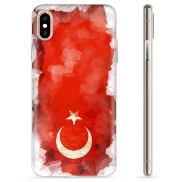 iPhone X / iPhone XS TPU-skal - Turkisk Flagga