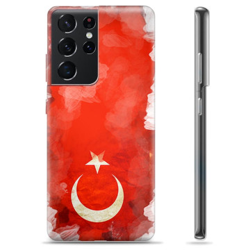 Samsung Galaxy S21 Ultra 5G TPU-skal - Turkisk Flagga