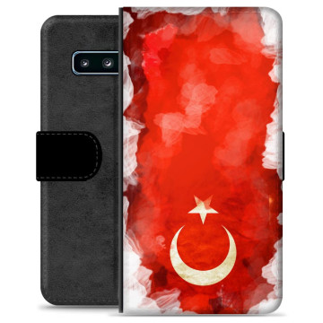 Samsung Galaxy S10 Premium Plånboksfodral - Turkisk Flagga