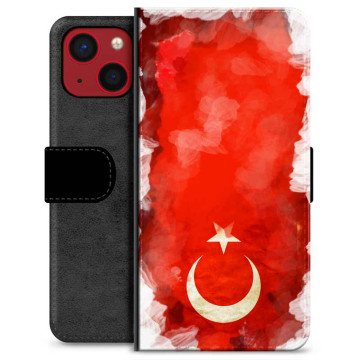 iPhone 13 Mini Premium Plånboksfodral - Turkisk Flagga