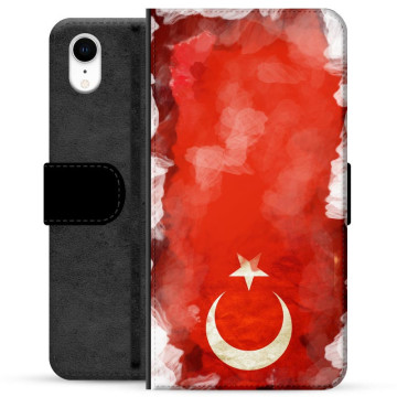 iPhone XR Premium Plånboksfodral - Turkisk Flagga