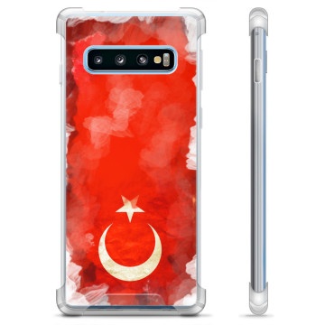 Samsung Galaxy S10 Hybridskal - Turkisk Flagga