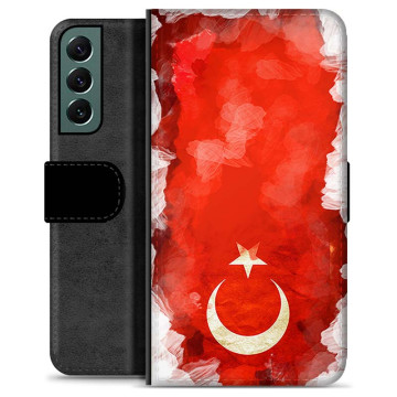 Samsung Galaxy S22+ 5G Premium Plånboksfodral - Turkisk Flagga