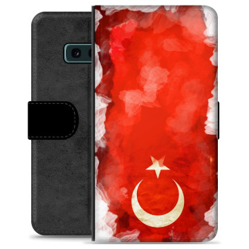 Samsung Galaxy S10e Premium Plånboksfodral - Turkisk Flagga