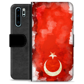 Huawei P30 Pro Premium Plånboksfodral - Turkisk Flagga