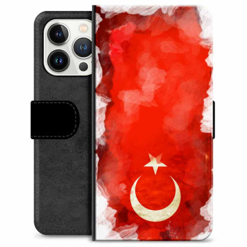 iPhone 13 Pro Premium Plånboksfodral - Turkisk Flagga