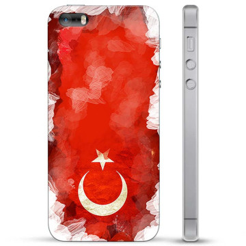 iPhone 5/5S/SE Hybridskal - Turkisk Flagga