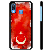 Samsung Galaxy A40 Skyddsskal - Turkisk Flagga