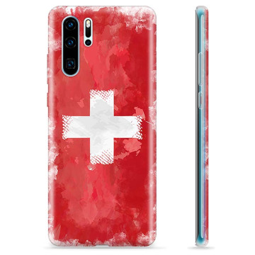 Huawei P30 Pro TPU-skal - Schweizisk Flagga