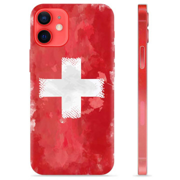 iPhone 12 mini TPU-skal - Schweizisk Flagga