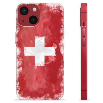 iPhone 13 Mini TPU-skal - Schweizisk Flagga