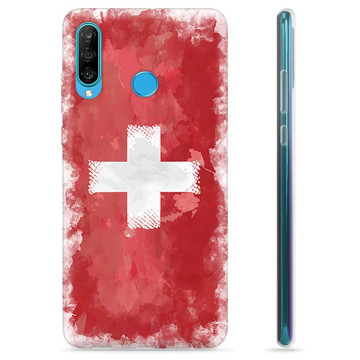 Huawei P30 Lite TPU-skal - Schweizisk Flagga