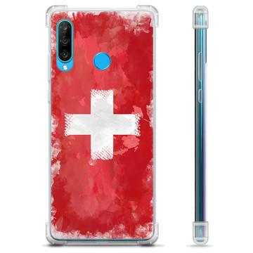 Huawei P30 Lite Hybridskal - Schweizisk Flagga