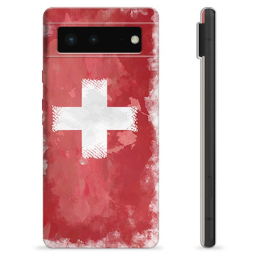 Google Pixel 6 TPU-skal - Schweizisk Flagga