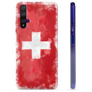 Huawei Nova 5T TPU-skal - Schweizisk Flagga