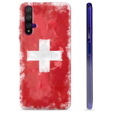 Huawei Nova 5T TPU-skal - Schweizisk Flagga