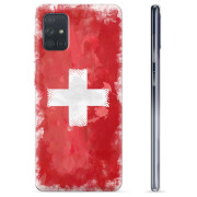 Samsung Galaxy A71 TPU-skal - Schweizisk Flagga