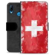 Huawei P30 Lite Premium Plånboksfodral - Schweizisk Flagga