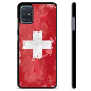 Samsung Galaxy A51 Skyddsskal - Schweizisk Flagga