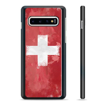 Samsung Galaxy S10+ Skyddsskal - Schweizisk Flagga