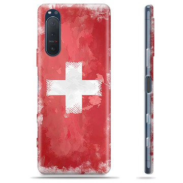 Sony Xperia 5 II TPU-skal - Schweizisk Flagga