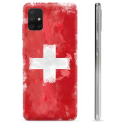 Samsung Galaxy A51 TPU-skal - Schweizisk Flagga