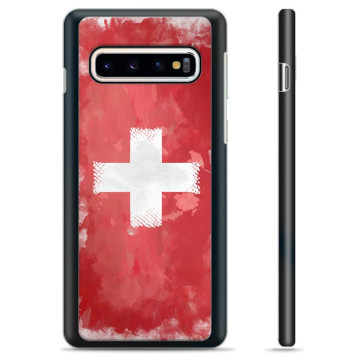 Samsung Galaxy S10 Skyddsskal - Schweizisk Flagga