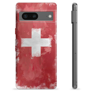 Google Pixel 7 TPU-skal - Schweizisk Flagga