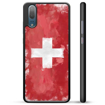 Huawei P20 Skyddsskal - Schweizisk Flagga