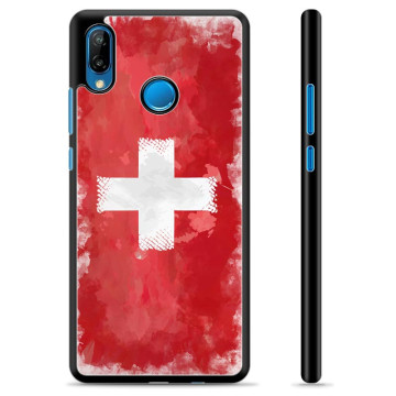 Huawei P20 Lite Skyddsskal - Schweizisk Flagga