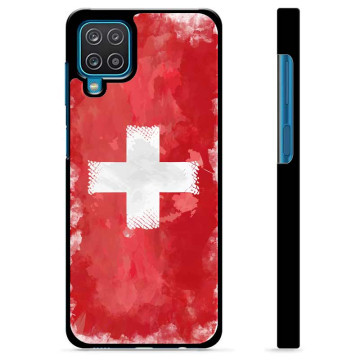 Samsung Galaxy A12 Skyddsskal - Schweizisk Flagga