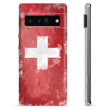 Google Pixel 6 Pro TPU-skal - Schweizisk Flagga