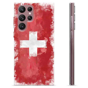 Samsung Galaxy S22 Ultra 5G TPU-skal - Schweizisk Flagga