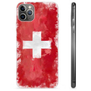 iPhone 11 Pro Max TPU-skal - Schweizisk Flagga