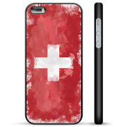 iPhone 5/5S/SE Skyddsskal - Schweiziska Flaggan