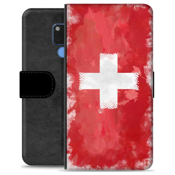 Huawei Mate 20 Premium Plånboksfodral - Schweizisk Flagga