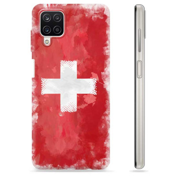 Samsung Galaxy A12 TPU-skal - Schweizisk Flagga