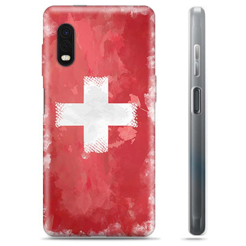 Samsung Galaxy Xcover Pro TPU-skal - Schweizisk Flagga