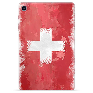 Samsung Galaxy Tab S6 Lite TPU-skal - Schweizisk Flagga