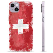 iPhone 14 Plus TPU-skal - Schweiziska Flaggan