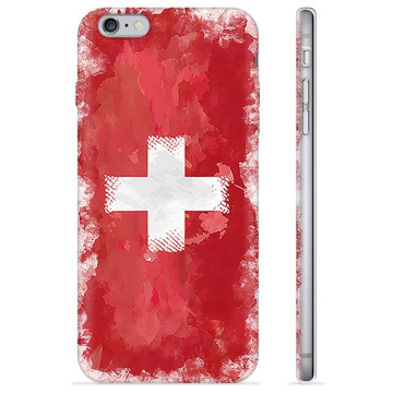 iPhone 6 Plus / 6S Plus TPU-skal - Schweizisk Flagga