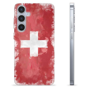 Samsung Galaxy S24+ TPU-skal - Schweiziska Flaggan