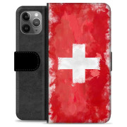 iPhone 11 Pro Max Premium-flipfodral - Schweizisk Flagga