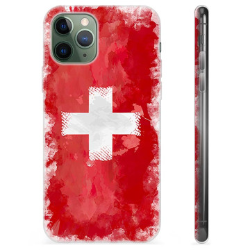 iPhone 11 Pro TPU-skal - Schweizisk Flagga