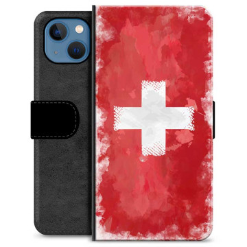 iPhone 13 Premium Plånboksfodral - Schweizisk Flagga