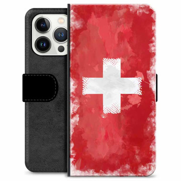 iPhone 13 Pro Premium Plånboksfodral - Schweizisk Flagga