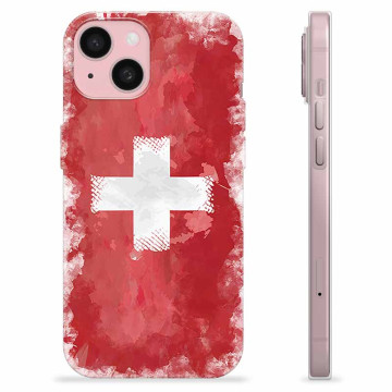 iPhone 15 TPU-skal - Schweiziska Flaggan