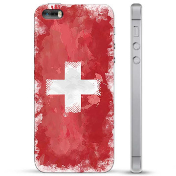 iPhone 5/5S/SE Hybridskal - Schweizisk Flagga